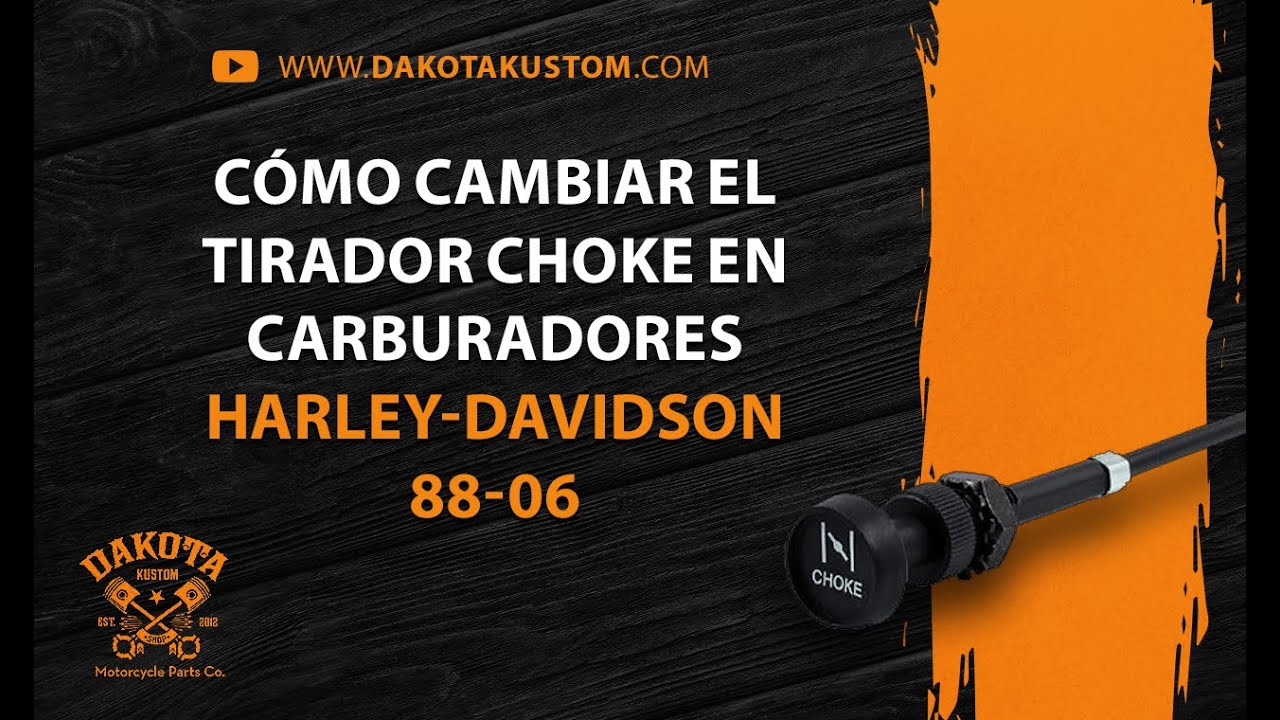 Como cambiar el tirador choke en carburadores HarleyDavidson 8806