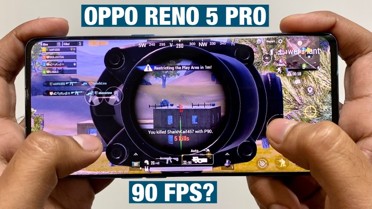 Oppo Reno 5 Pro PUBG GAMEPLAY Review | Mediatek Dimensity 1000+ | 90 FPS?