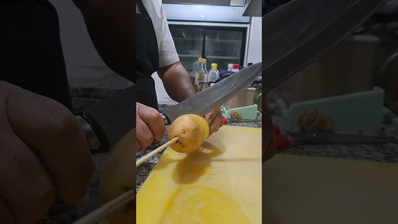 Spiral Potato Cutting 🥰