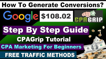 cpagrip - How To Generate Conversions With CPA Marketing Platform (Guide)