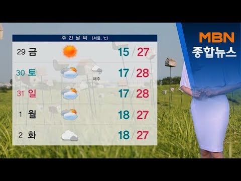 내일 한낮 초여름 더위…곳곳 약한 비[MBN 종합뉴스]