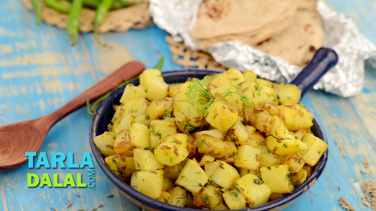 Jeera Aloo, Aloo Jeera, Punjabi Aloo Jeera Recipe by Tarla Dalal YouTube