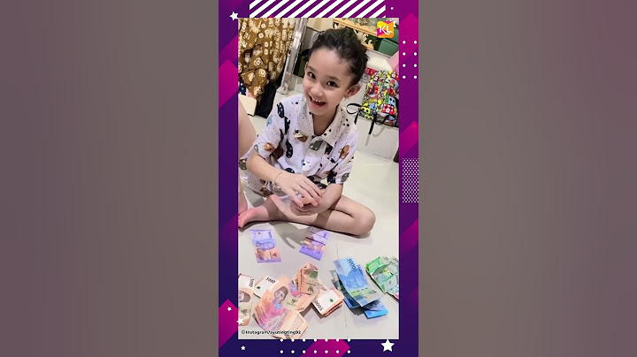 Lucunya Bilqis yang Sibuk Ngitung Uang THR
