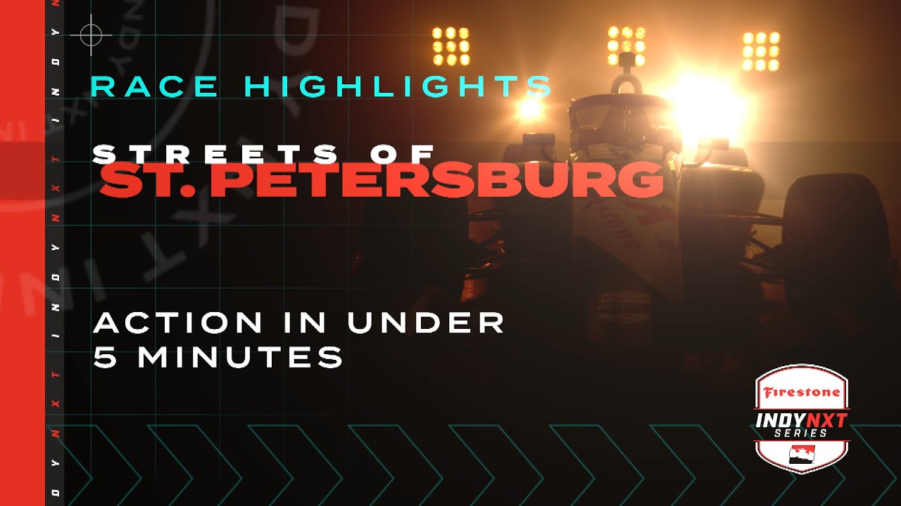 INDY NXT by Firestone // St. Pete Race Highlights