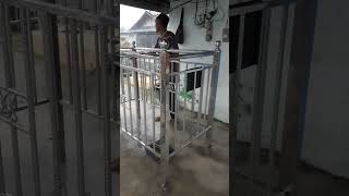 Pagar kuburan stainless....