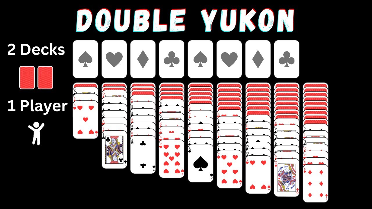 How To Play Double Yukon Solitaire YouTube