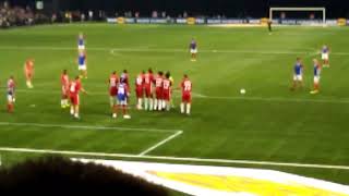 Coup franc Magnifique de Zidane à l'U Arena de Paris !!