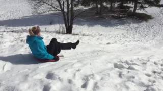 Gina Ballcuzzi Vanroboys sledding