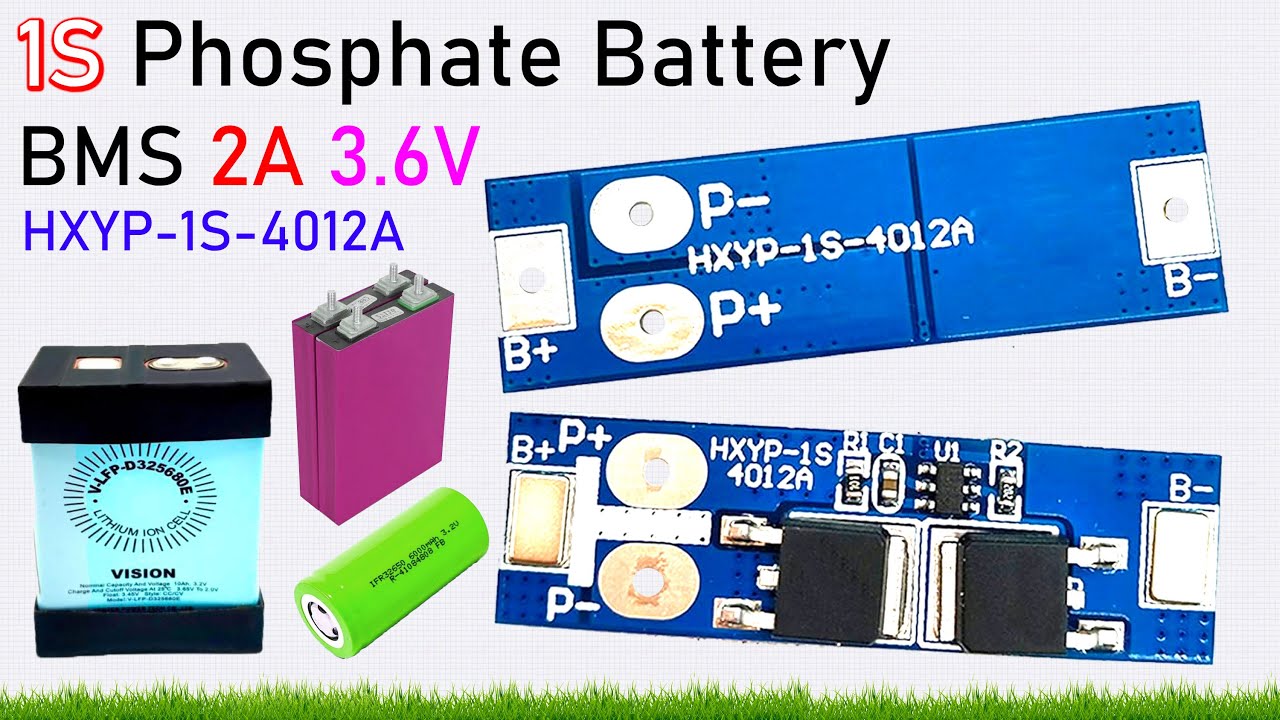 1S 12A 3.2V 3.6V LFP LiFePo 18650 Battery Cell Charger BMS Protection PCB Board Guide HXYP-1S-4012A