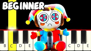 A Very Special Digital Circus Song - Fast and Slow (Easy) Piano Tutorial - Beginner