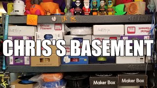 Starts 3:07 - EZT3D S2 - Foldable 3D Printer Kickstarter - Live Build - Chris's Basement