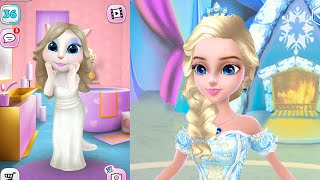 Talking Angela VS Ise Princess Dress Up, Color Hairstyle  Game for girls screenshot 2