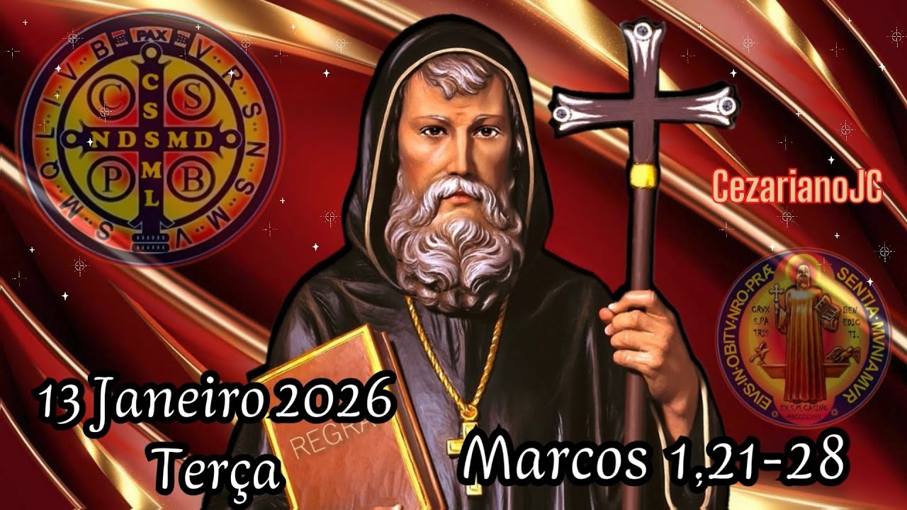 EVANGELHO DO DIA 13 DE JANEIRO 2026 - TERÇA - MARCOS 1,21-28