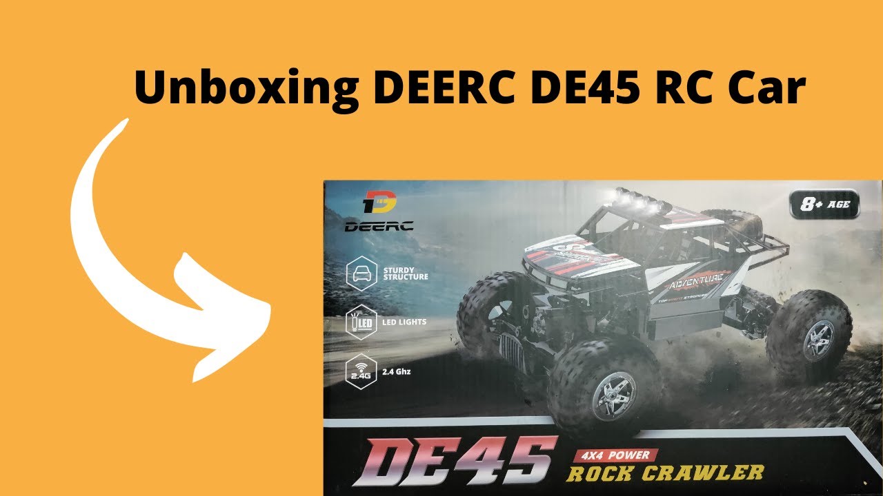 Unboxing DEERC DE45 RC Car Cheapest RC Car on Amazon🚗🚓🕶🌆🏙 YouTube