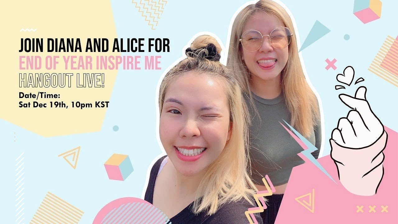 End of year KPOP HANGOUT LIVE with Diana and Alice!