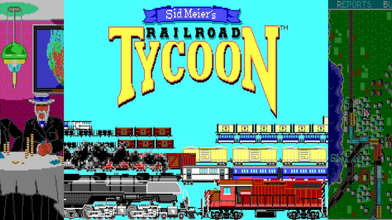 Sid Meier's Railroad Tycoon - longplay fullplay - MicroProse, 1990 - PC / DOS - railroad strategy