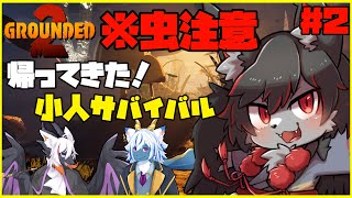【GROUNDED2】帰ってきた小人サバイバル！アントン（蟻）が仲間になったぞ！#2【ケモV】