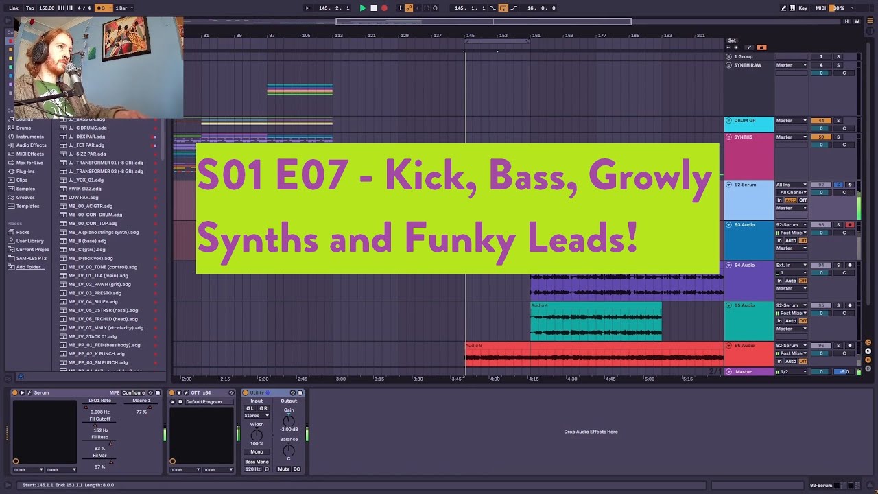 S01 E07 Kick, Bass, Growly Synths and Funky Leads! YouTube