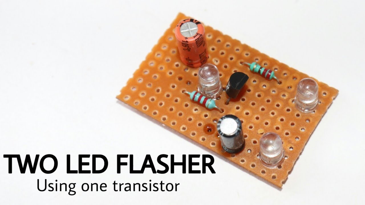 DUAL led FLASHER using only one transistor YouTube
