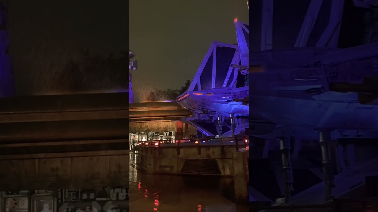 Even the First Order can’t stop the rain, rainy day at galaxy’s edge… 