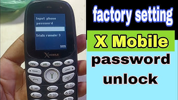 How To X Mobile password unlock 🔓
