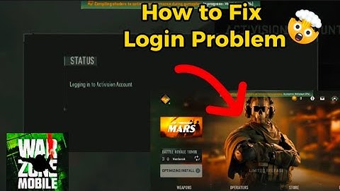WARZONE MOBILE LOGIN PROBLEM FIX  l LOGGING IN TO ACTIVISION ACCOUNT PROBLEM