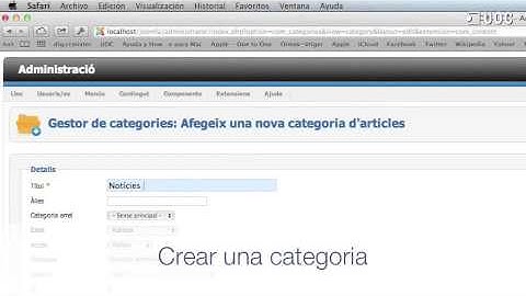 07 Gestió de categories a Joomla