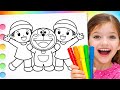 Doraemon Coloring Kids 🎨| Coloring for kids | Kids Drawing | Learning Colour For Kids | kids Vidoe 