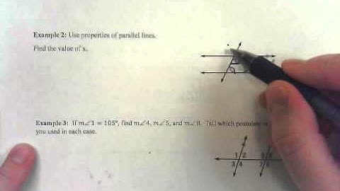3.2 Parallel Lines and Transversals