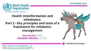 Health misinformation and infodemics: Principles/tools of framework 4 infodemic management (Part 2)