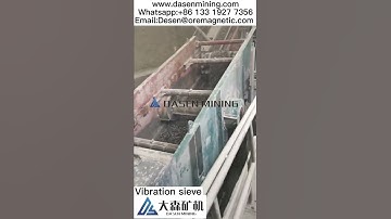 The vibrating screen machine works on the basis of what principle?