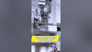 Fully Automatic Endless Spring Coiling Machine | No-Head Spring | Close Coiling & Pitch Adjustable