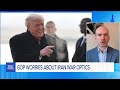 GOP candidates break with Trump on unpopular Iran War