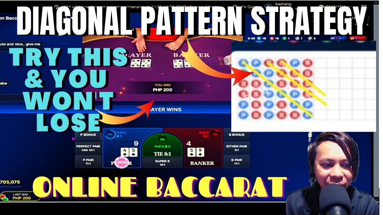 DIAGONAL PATTERN STRATEGY IN LIVE ONLINE BACCARAT WILL MAKE YOU WIN ...