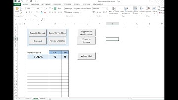 Se faire une caisse enregistreuse sur Excel + lien fichier