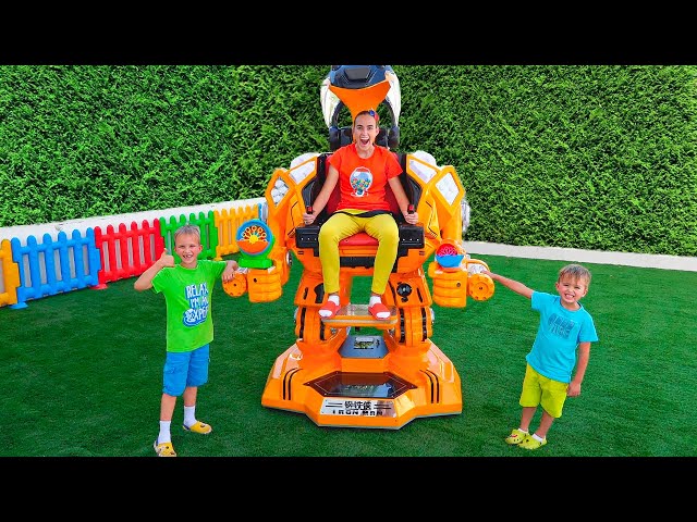 Vlad And Niki Play With Robot Car Toy Videos For Kids