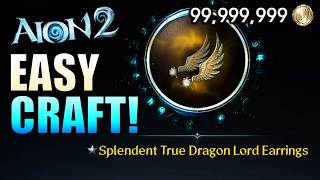 Aion 2 - Crafting Splendent True/Star Dragon Earrings! - Best in Slot Earrings Stage 2