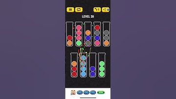 Ball Sort Puzzle Level 26 Solution
