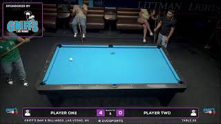 PLAYER ONE vs PLAYER TWO - GRIFF'S BAR & BILLIARDS - TABLE 20 | EvoSports