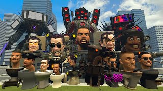 NEW TITAN SPEAKER MAN CORRUPTED VS NIGHTMARE CURSED GMAN VS CURSED TV MAN TITAN ARMY In garry's mod!