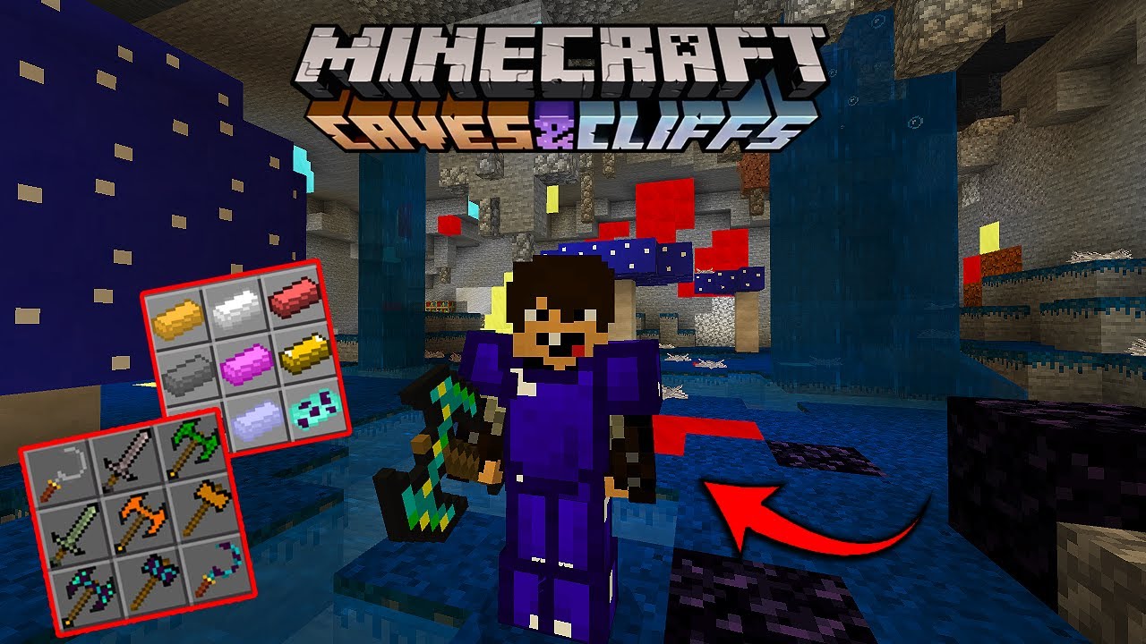 MINECRAFT CAVES AND CLIFFS: NOVO ADDON para MCPE CAVE ENCHACEMENTS ...