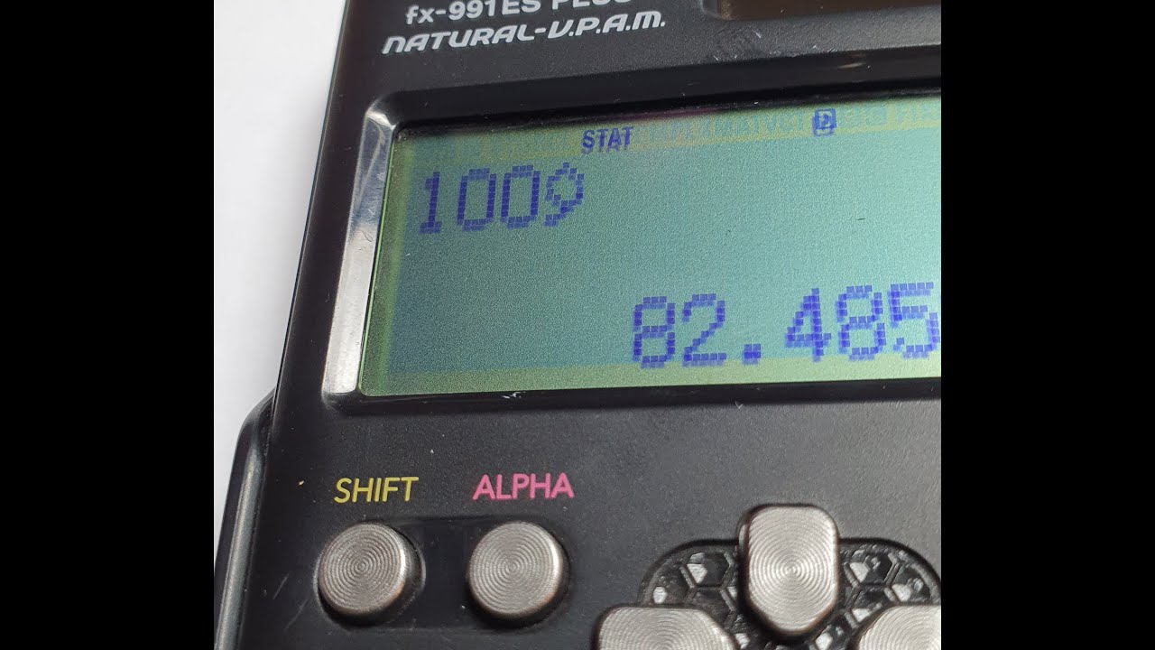 بالآله الحاسبة ايجاد معاملات معادلة خط الاإنحدار  the coefficient of Equation of Regression Line