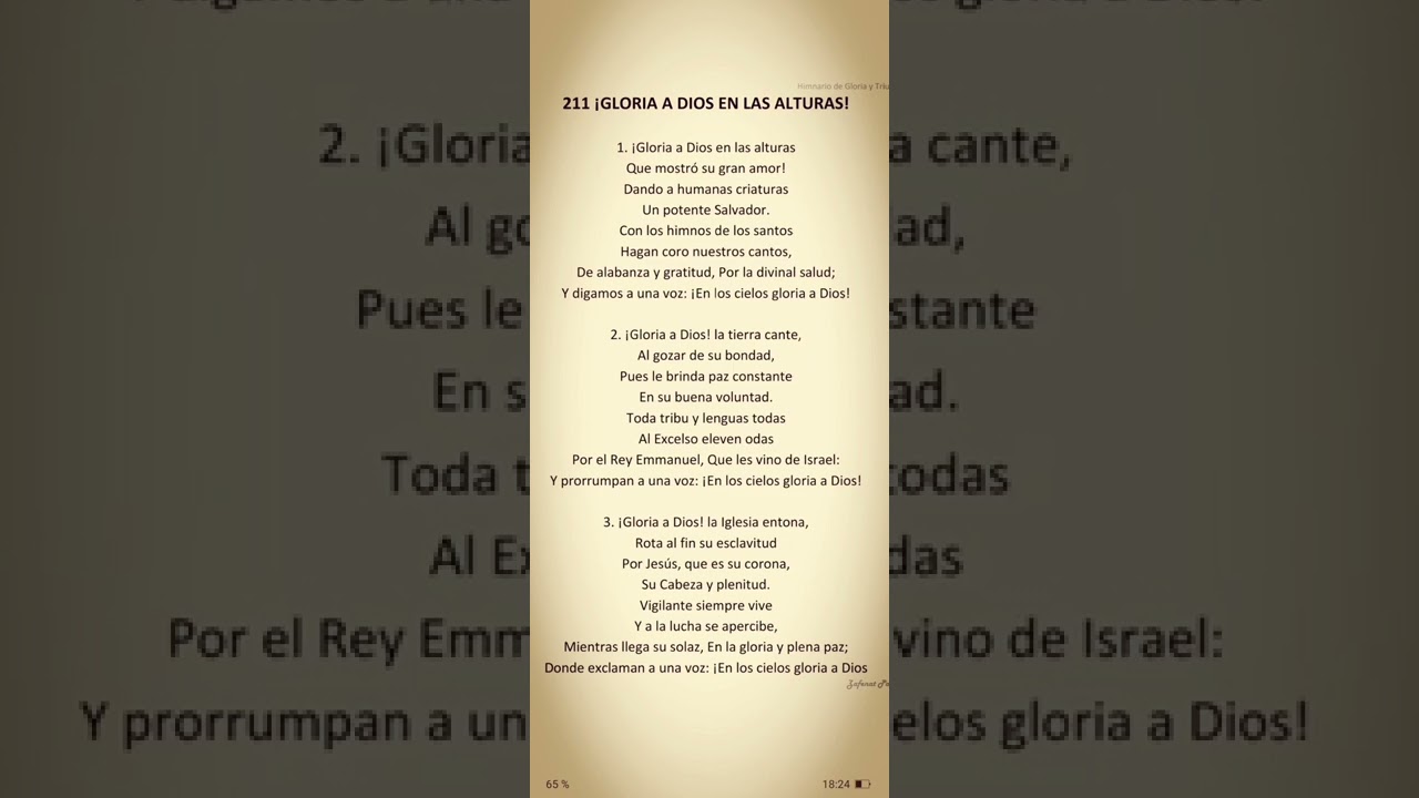 211 GLORIA A DIOS EN LAS ALTURAS Chords - Chordify