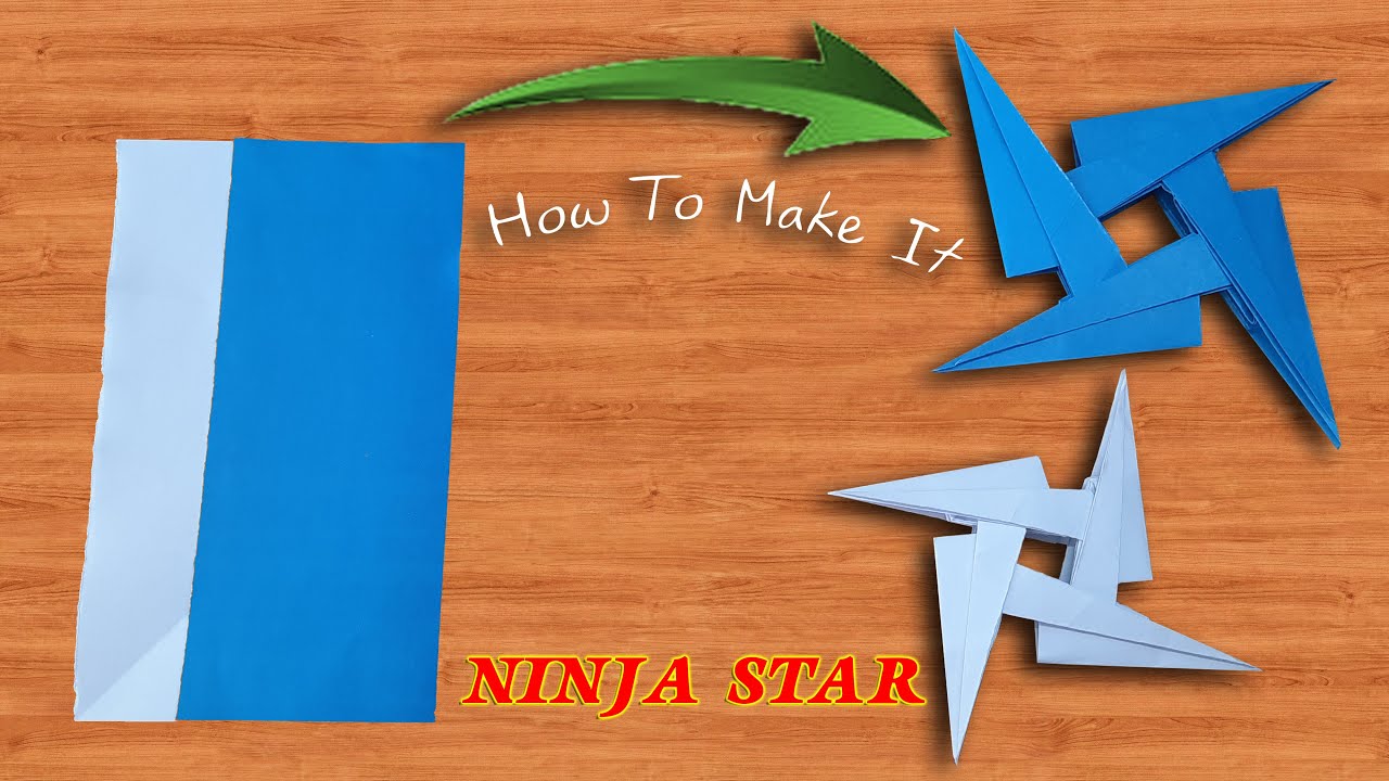 How To Make a Paper Ninja Star (shuriken) Origami ninja star YouTube
