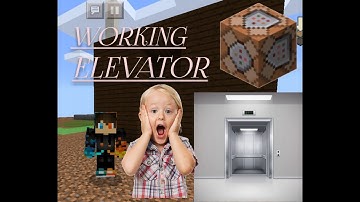 WORKING ELEVATOR IN MINECRAFT NO MOD NO ADDONS ONLY COMMAND!