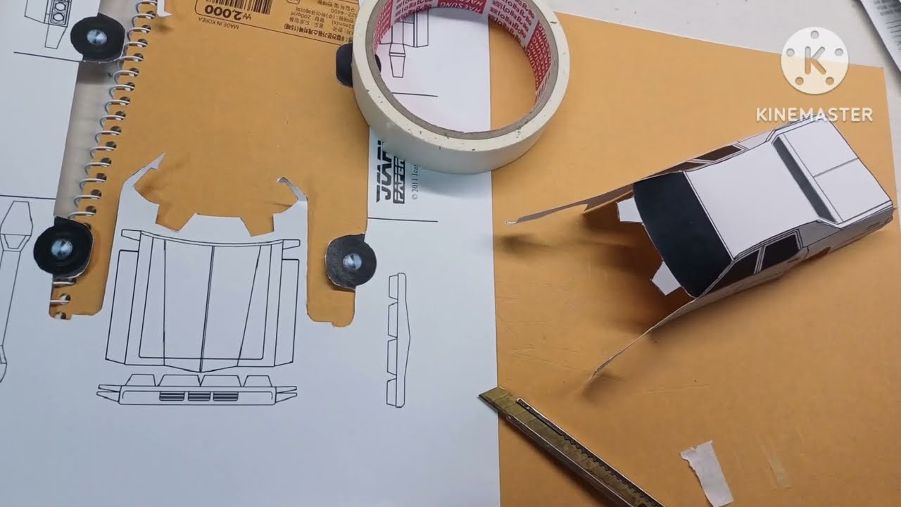 Paper Model Car Build