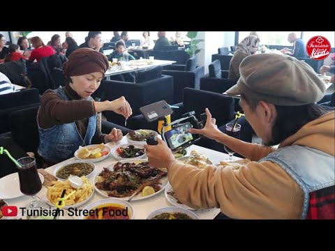 أكبر محل مشاوي على الفحم يمكن ان تزوره في تونس ضيف الشرف اليوتيوبور الكوري مينو 