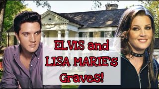 ELVIS PRESLEY Grave & LISA MARIE PRESLEY Grave - Graceland Graveyard Picnic
