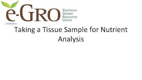e-GRO Tissue Sampling