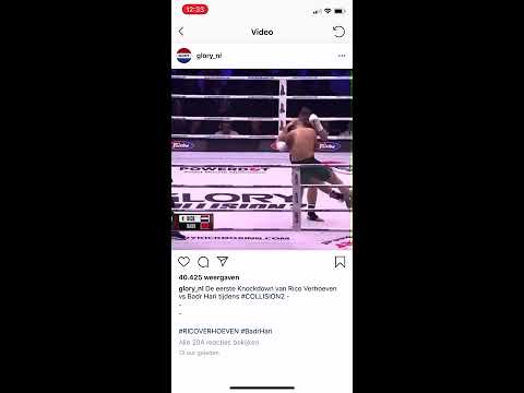 Rico Verhoeven knockdown for the first time vs Badr Hari COLLISION2